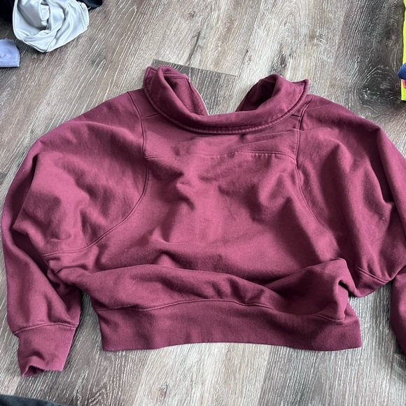 Wild Fable Maroon Half-Zip Sweatshirt - Picture 3 of 3